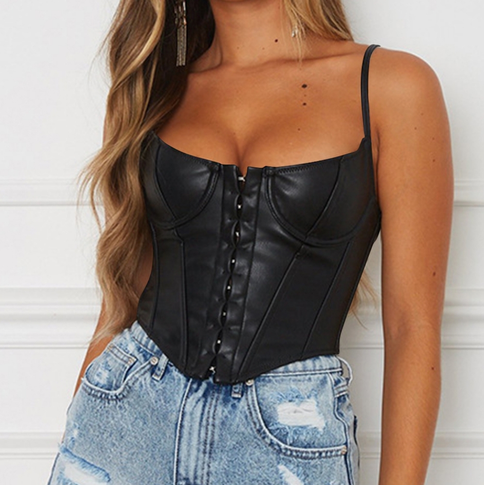 Delaney Cropped Cami - Black